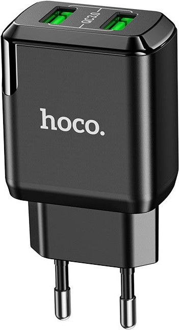 Мережевий зарядний пристрій HOCO N6 Charmer QC3.0 18 W black, фото 1