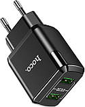 Мережевий зарядний пристрій HOCO N6 Charmer QC3.0 18 W black, фото 3