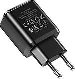 Мережевий зарядний пристрій HOCO N6 Charmer QC3.0 18 W black, фото 4