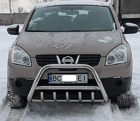 Кенгурятник WT003 (нерж.) Nissan Qashqai (2007-2013)