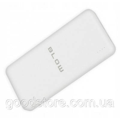 Батарея универсальная Blow 20000mAh, inp:Micro-USB(5V/2A), out:USB-A*2(5V/2,4A max), white (PB20C)