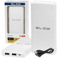 Батарея универсальная Blow 20000mAh, inp:Micro-USB(5V/2A), out:USB-A*2(5V/2,4A max), white (PB20C), фото 5