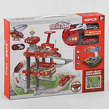 Ігровий набір дитячий Гараж Паркінг 660 А-305 3 поверхи, 2 машинки, 1 машинка змінює колір, світло, звук, у коробці