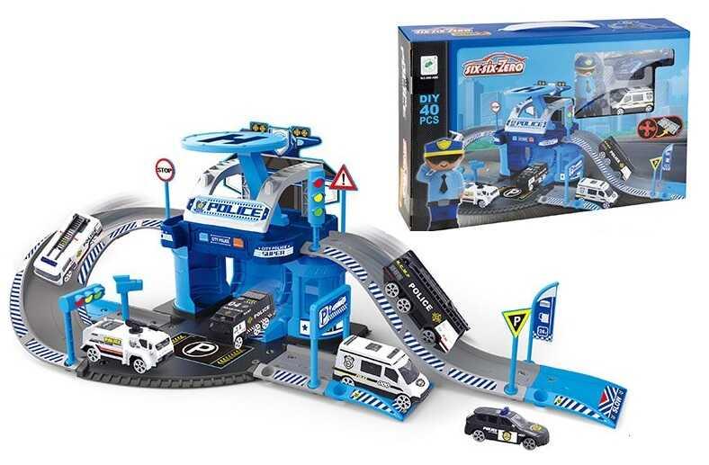 Гараж 660 А-86 (36/2) "Поліція", 40 деталей, 2 поверхи, в коробці, фото 1