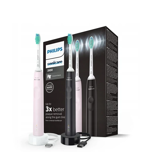 Зубні щітки Philips Sonicare 3100 HX3675/15 Pink&Black ProtectiveClean