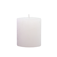 Свеча цилиндрическая Candlesense Decor Rustic белая 75*70 (33 ч)