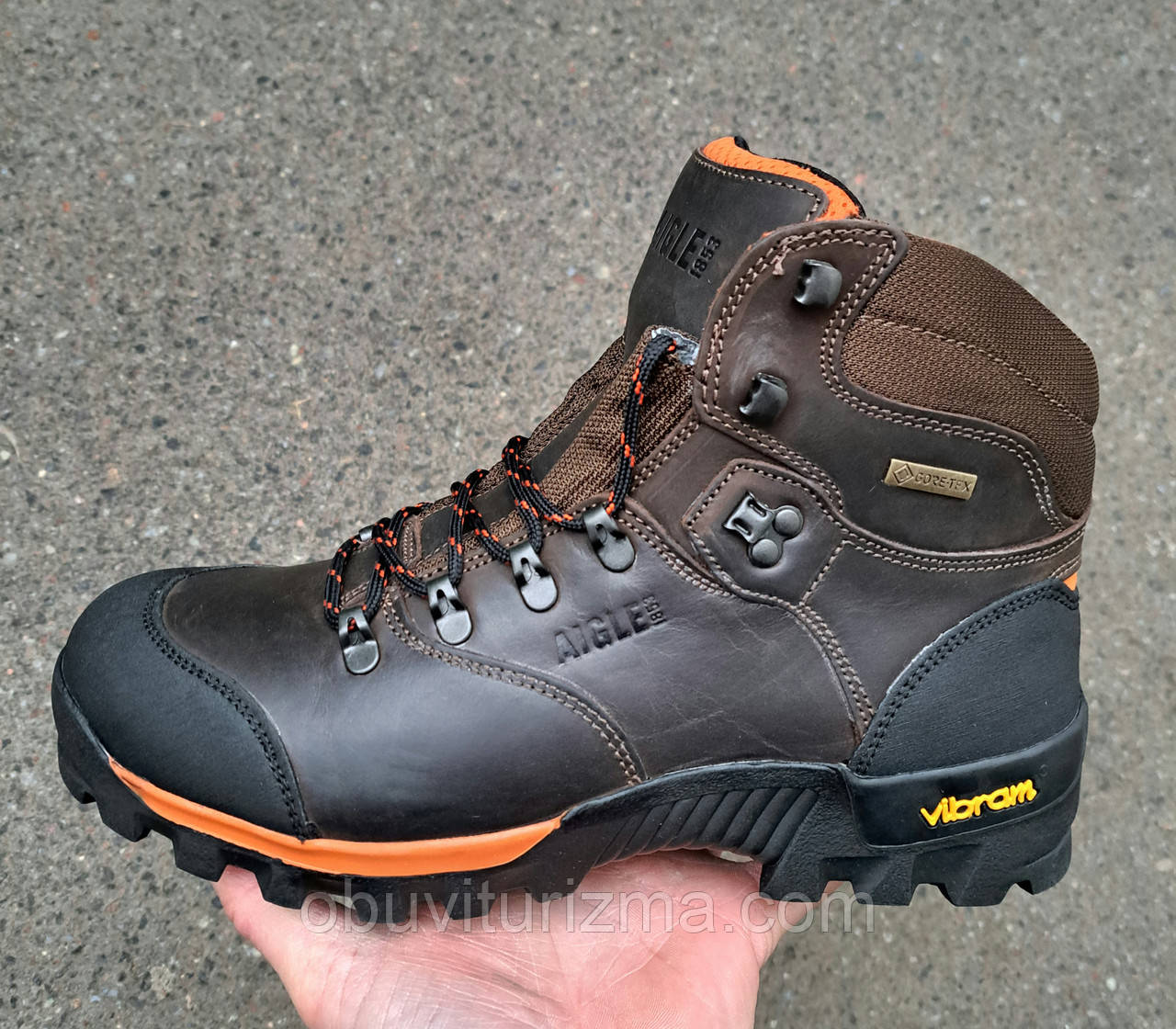 Фірмові теплі черевики AIGLE1853 GORE-TEX мембрана -20С морозу (41/42/43/44), фото 1