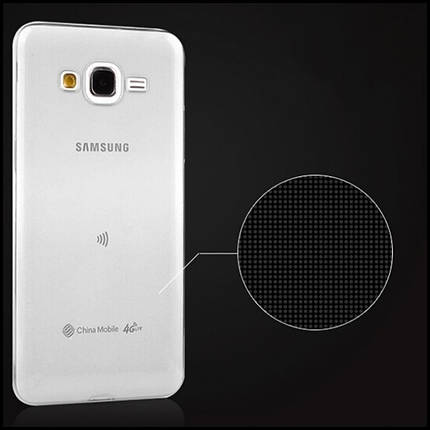 Ультратонкий чохол для Samsung Galaxy J3 прозорий, фото 4