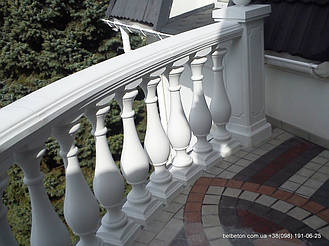 Бетонная балюстрада с матовым финишем