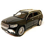 Машинка іграшкова Maybach GLS600 «АвтоЕксперт» Преміум Майбах метал чорний світ звук 21*8*7 см (GT-0311), фото 2