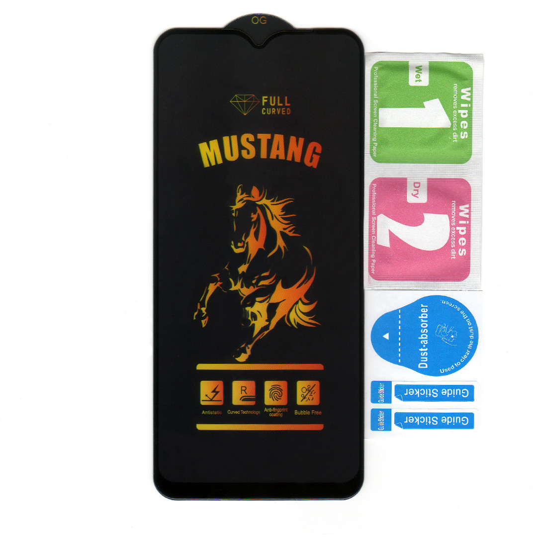 Захисне скло для Xiaomi Redmi 10A | Mustang | Full Glue | Big Edge