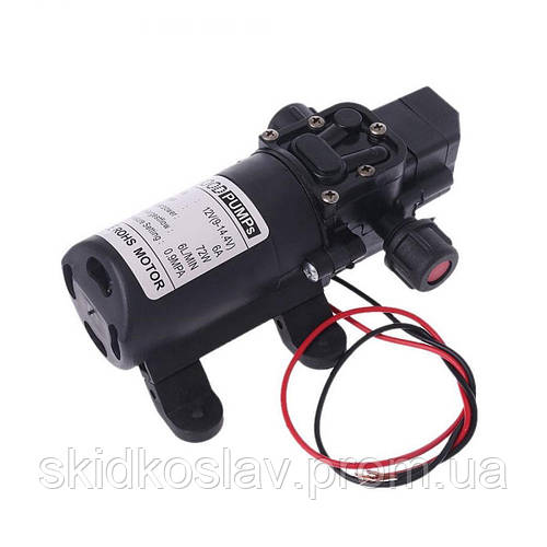 Насос водяной мембранный Good Pumps 12В 72Вт 130psi высокого давления ...