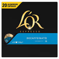 Кава в капсулах L'or Espresso Decaffeinato (20 шт.) intensity 6