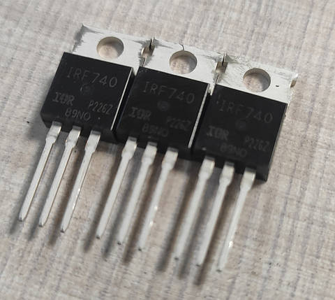 Транзистор IRF740 IR MOSFET N-Канал 400В 0,85 Ом 10А TO-220-3, фото 1