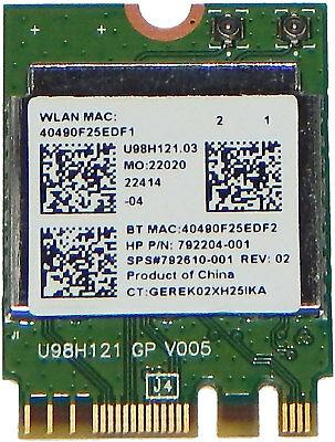 Wi-fi+BT модуль M.2 для HP! Realtek RTL8723BE (792610-001) 802.11 b, g, n 150Mbps