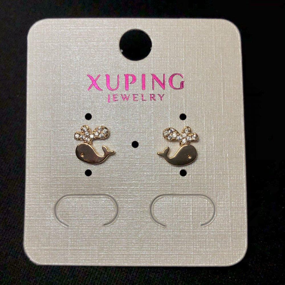 Сережки гвоздики Xuping Кіт d-8мм "позолота 18к "