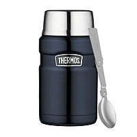 Thermos "Stainless King Food Flask" Термос для Їжі з ложкою 710мл, темно-синій 173052