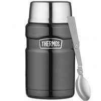 Thermos "Stainless King Food Flask" Термос для Їжі з ложкою 710мл, сірий металік 173054
