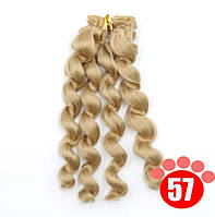 Хвилясте волосся треси для ляльок 15 см * 100 см Блондин
