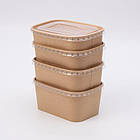 Кришка до прямокутних салатниць 50шт/уп