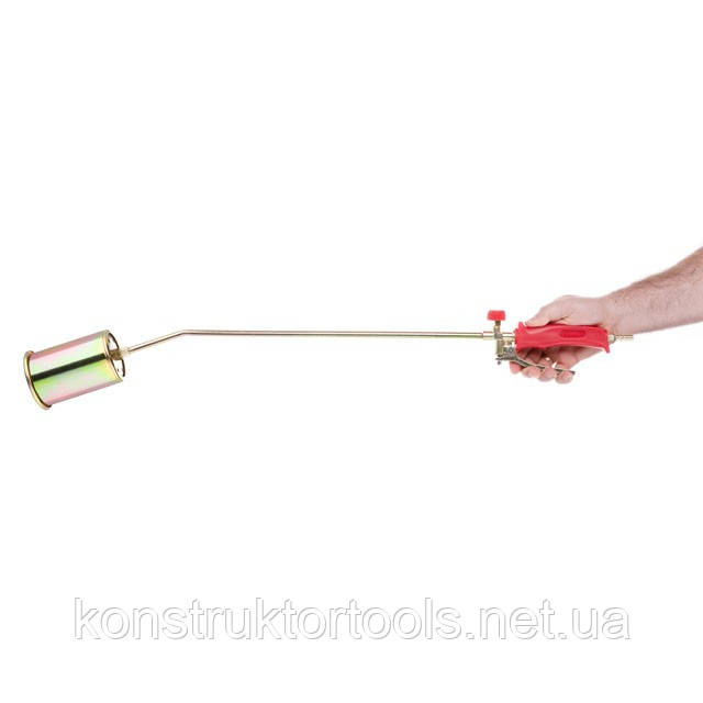 Газовий пальник для смоління з регулятором і клапаном 830мм, сопло 138мм, Ø76мм. INTERTOOL GB-0047, фото 1