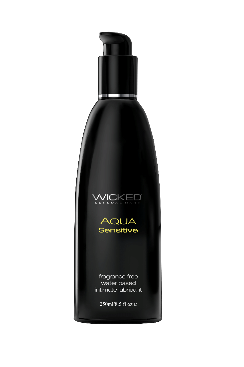 Лубрикант на водній основі гіпоалергенний без гліцерину WICKED AQUA SENSITIVE 240ML, фото 1