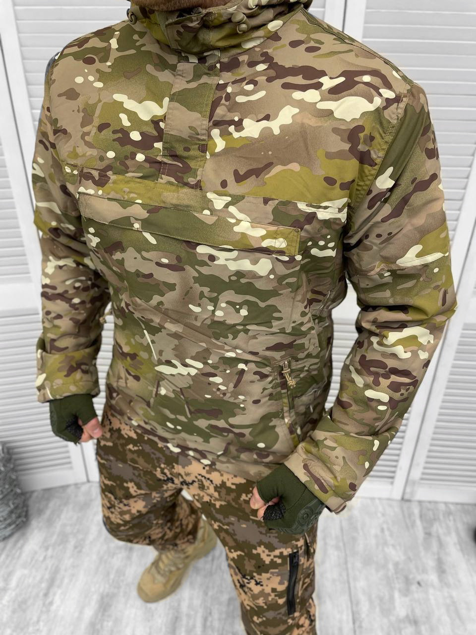 Анорак Ветровка на флісі Brandit M65 Мультикам Рзамер  L\ XL\ XXXL\ ТМ