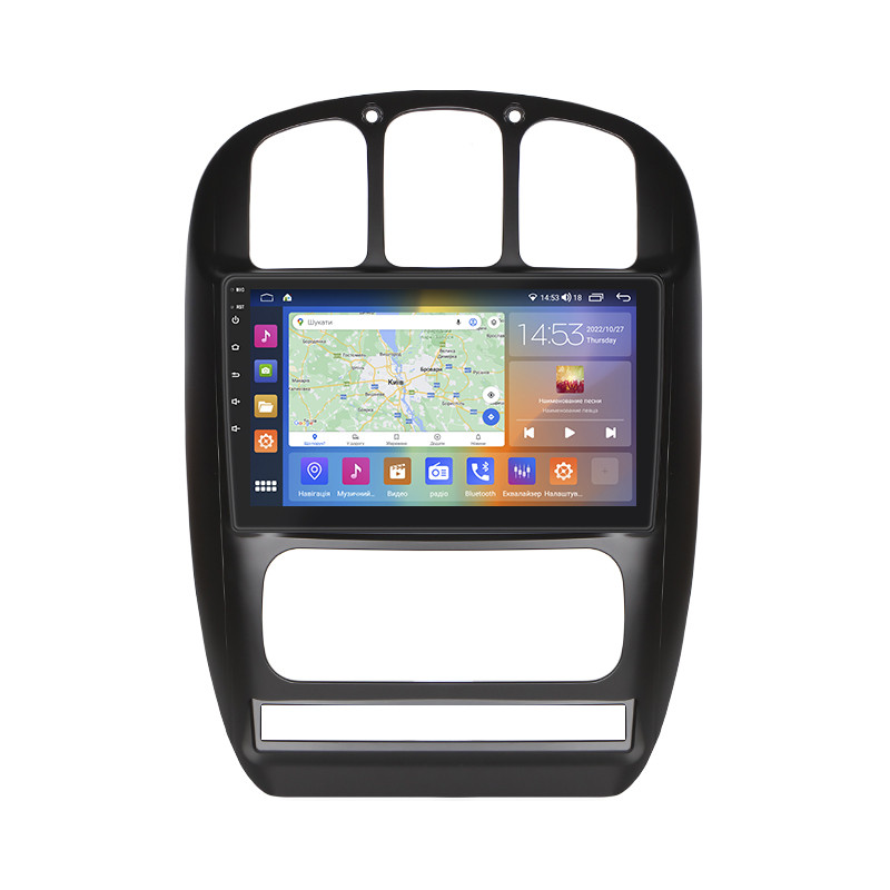 Стандартне радіо Леско для Chrysler Voyager IV рестайлінг 2004-2008 екран 10 "2/32gb Carplay 4G Wi-Fi GPS, фото 1