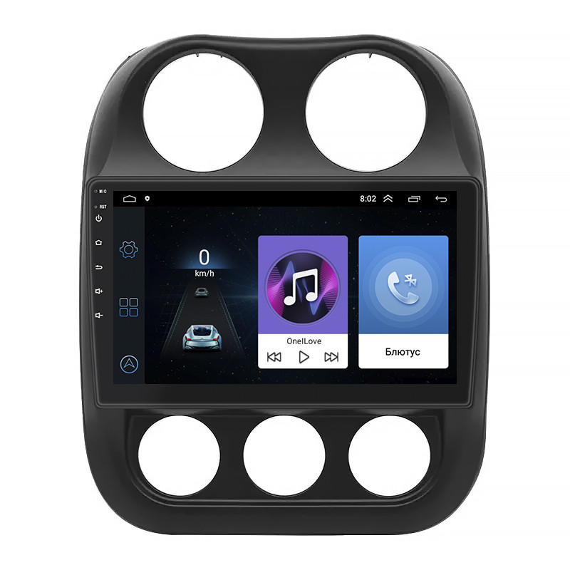 Стандартне радіо Леско для Jeep Liberty (Patriot) 2006-2016 Екран 10 "1/16 ГБ Wi-Fi GPS база, фото 1