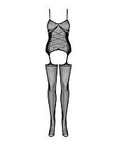 Бодістокінг Obsessive Bodystocking G314 S/M/L, імітація корсета і корсетного шнурівки, фото 5