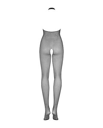 Бодістокінг з дрібної сітки з відкритими грудьми і доступом Obsessive Bodystocking N101 S/M/L, чорний,, фото 3