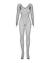 Сітчастий бодистокінг із довгим рукавом Obsessive Bodystocking N109 black S/M/L, чорний, комбінезон, фото 5