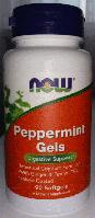 Олія м'яти перцевої в капсулах Now Foods Peppermint Gels 90 softgels