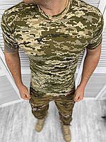 Военная тактическая мужская футболка пиксель ВСУ армейская футболка камуфляжный пиксель (DB-13294)