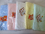 Дитяче махрове простирадло з аплікацією., фото 6