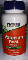 Корень валерианы Now Foods Valerian Root 500 mg 100 caps