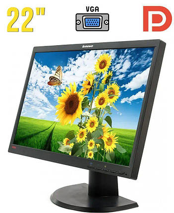 Монітор Б-клас Lenovo ThinkVision L2251pwD / 22" (1680x1050) TN / VGA, DisplayPort, Audio / VESA 100x100, фото 2