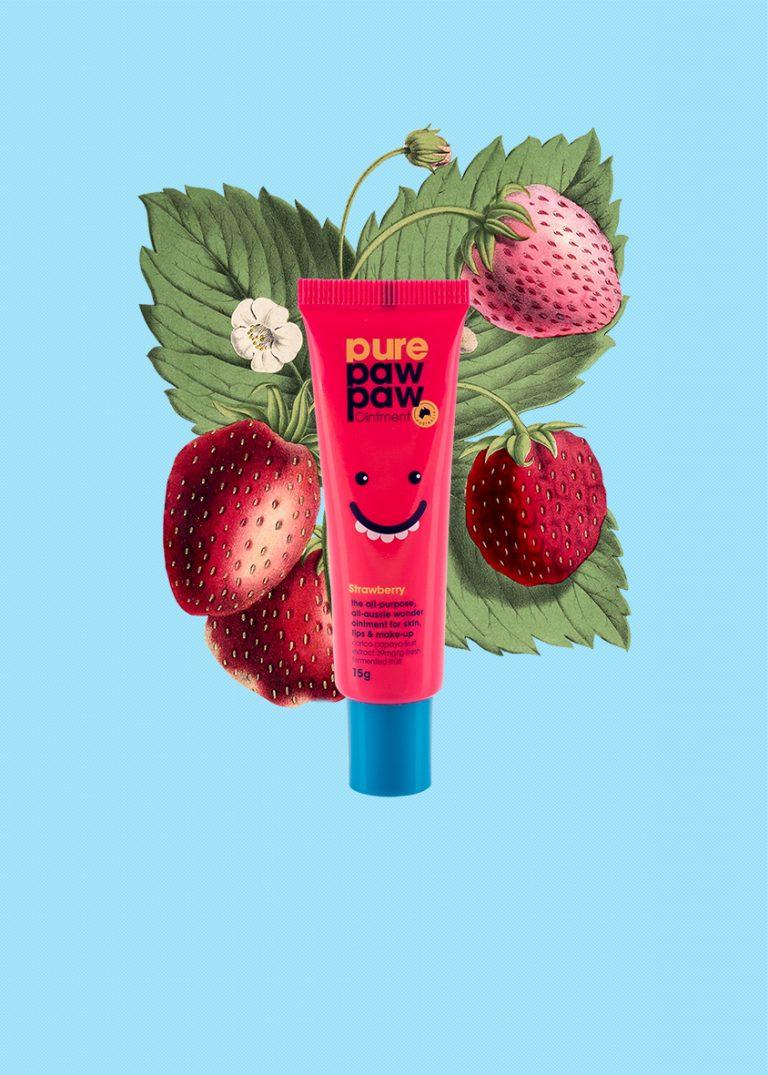 Pure Paw Paw бальзам для губ strawberry 15 г
