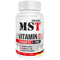 Vitamin C 500 + D3 2000 IU + Zink MST (100 вег капсул)