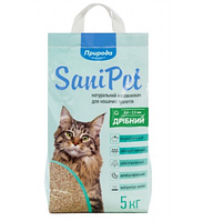 Бентонитовый наполнитель "Природа" "Sani Pet" Мелкий 5 кг