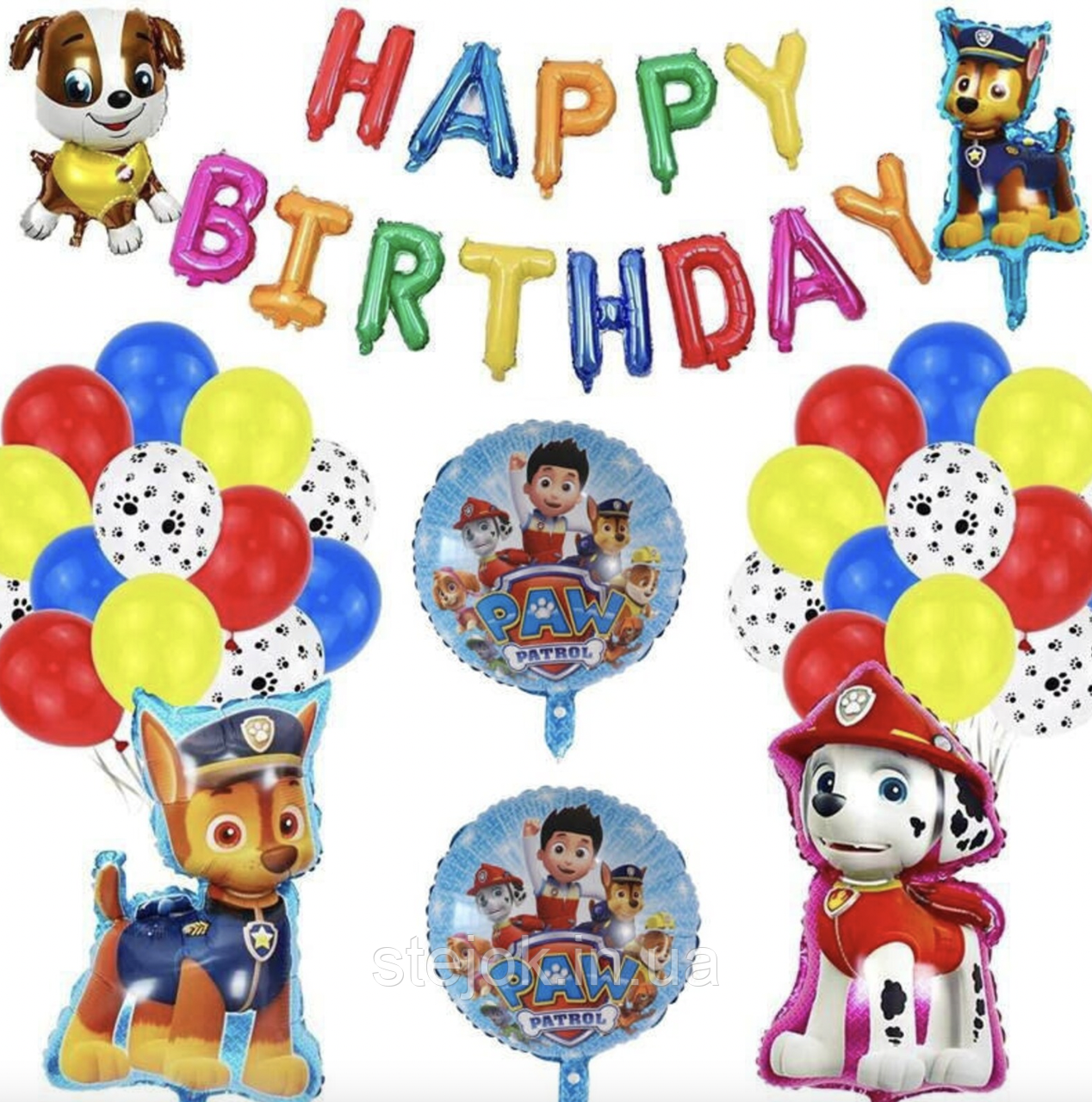 Набір куль Щенячий патруль із кульками латексними, фото 1