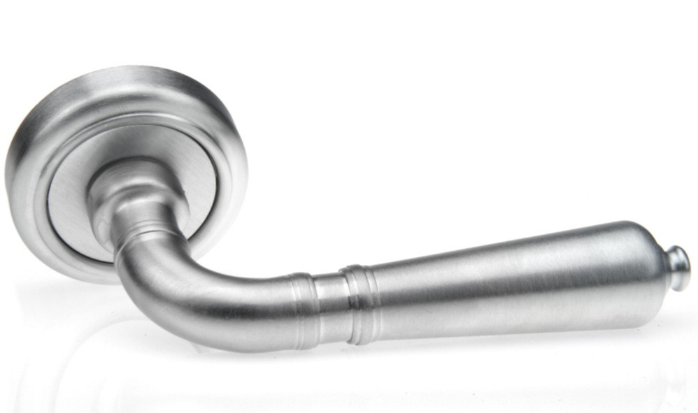 Ручки на двері міжкімнатні FADEX Antik 130V C02 хром матовий, фото 1