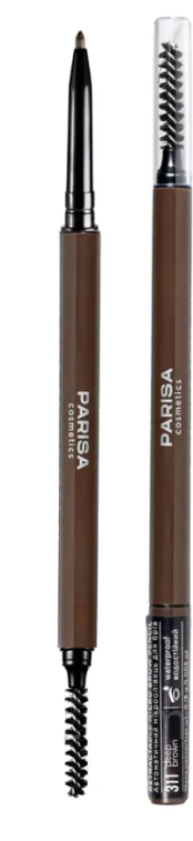Водостійкий автоматичний-олівець для брів Parisa Cosmetics Micro Brow Pencil Waterproof No311 Deep Brown