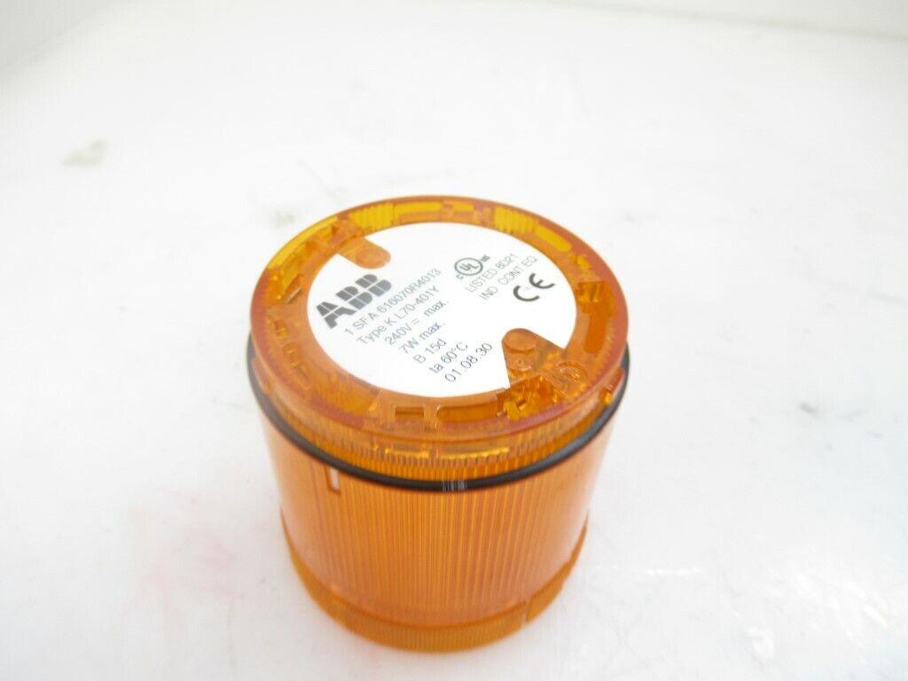 Сигнальна лампа постійного світіння жовта ABB Type K L70-401Y 240 В 7 Вт (1SFA616070R4013), фото 1