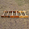 Паралетси дерев'яні із сосни (колір темний лак 46 см), фото 5