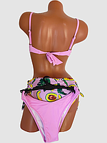 ОПТ Купальник тройка з бразиліана авокадо Sisianna 58816-1 36-44 бузковий на 42 44 46 48 50 розмір, фото 4