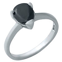 Серебряное кольцо с натуральным сапфиром, вес изделия 2,92 гр (0188263) 19 размер