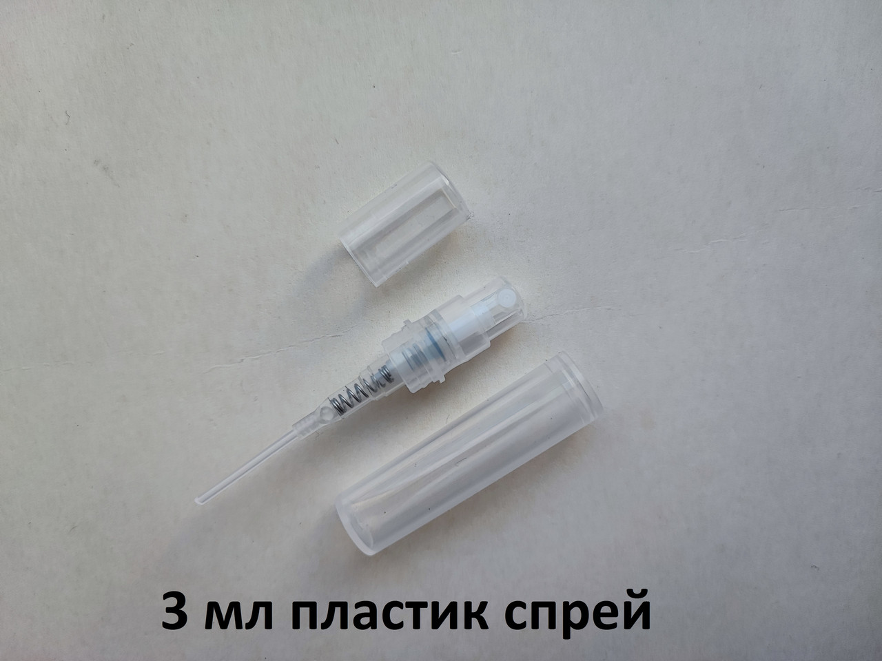 3 мл пробник прозорий пластиковий з розпилювачем, спреєм тестер фиолка для парфумерії, парфумів, туалетної води, атомайзер