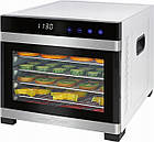 Сушка для овочів та фруктів ProfiCook PC-DR 1218 - 650Вт, 6 грат, термостат, таймер, нержавіюча сталь, фото 8