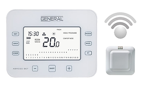 ABR320SET Кімнатний електронний хронотермостат на радіокеруванні, General (Туреччина)